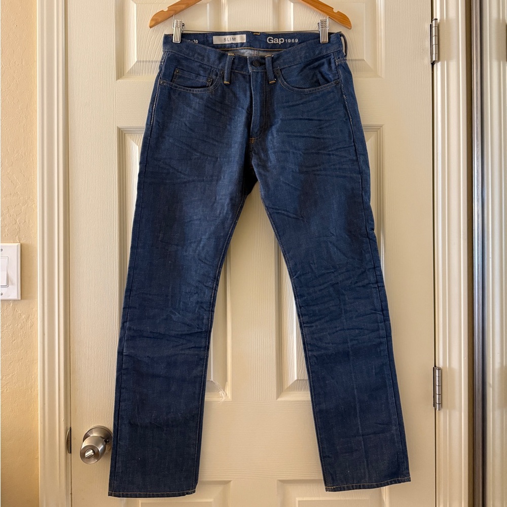 GAP Men's Dark Blue Denim Jeans Size 29x30
